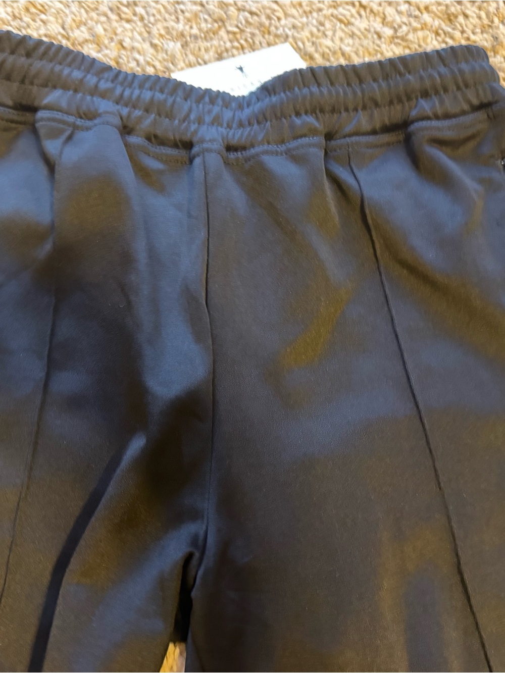 NWT American Tall Black Track Pants with Pink Side Stripes - Picture 10 of 13